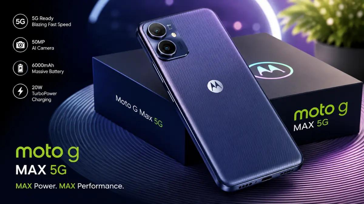 Moto G Max 5G स्मार्टफोन का प्रीमियम बैक डिजाइन और डुअल कैमरा सेटअप